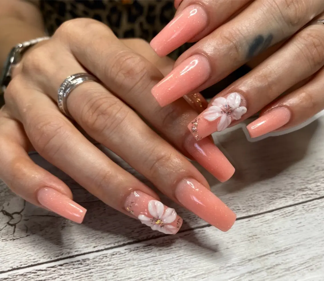 ネイル アートネイル フラワーネイル ワンカラーネイル ✨AiNail💅 ✨高幡不動NEW ✨のネイルデザイン