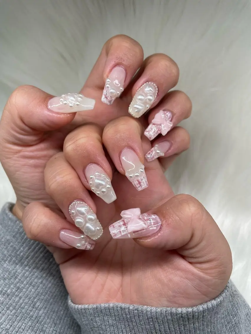 長さだし10本込み　デザイン持ち込み　パーツつけ放題の写真