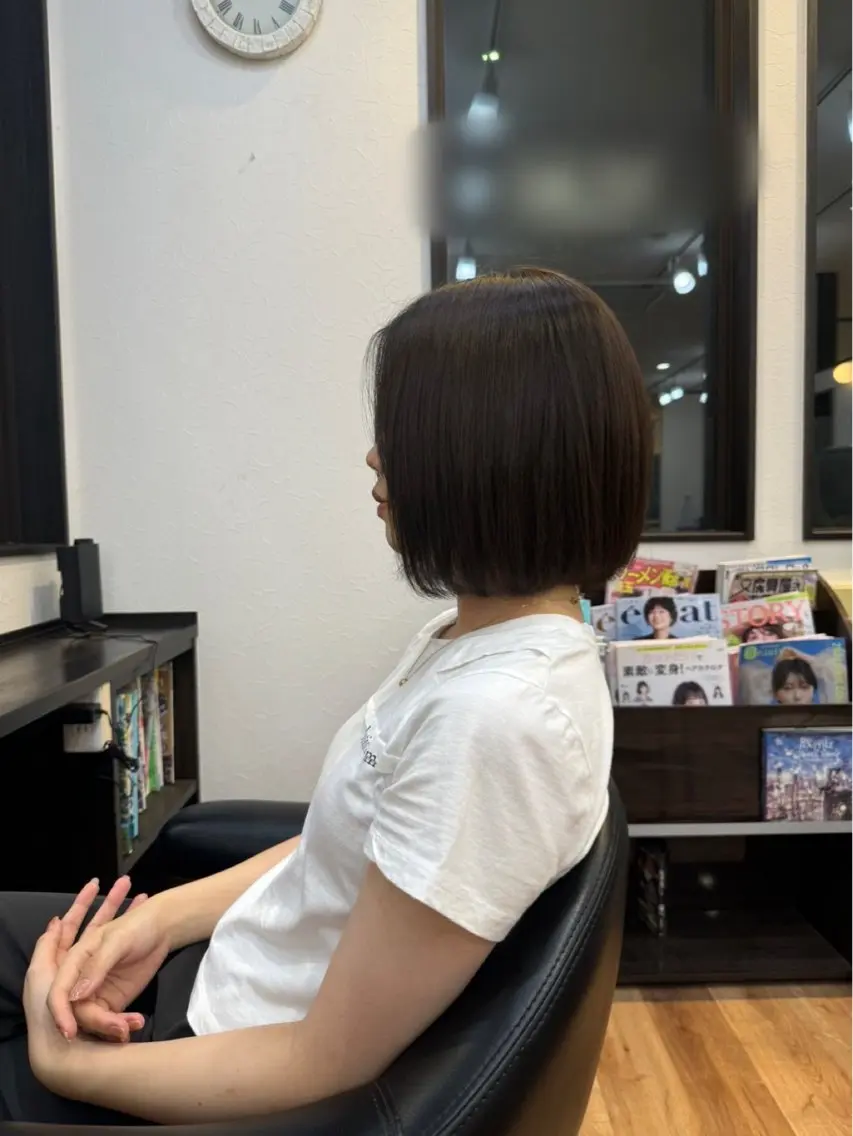ミディアム カラー カット ヘアカラー の ざきのヘアスタイル