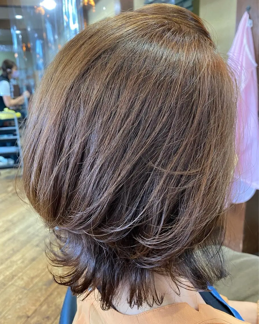 ミディアム 新田 甲のヘアスタイル