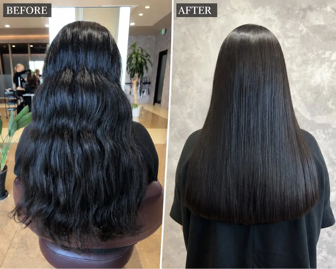ロング 縮毛矯正 酸性ストレート T Akaneのヘアスタイル