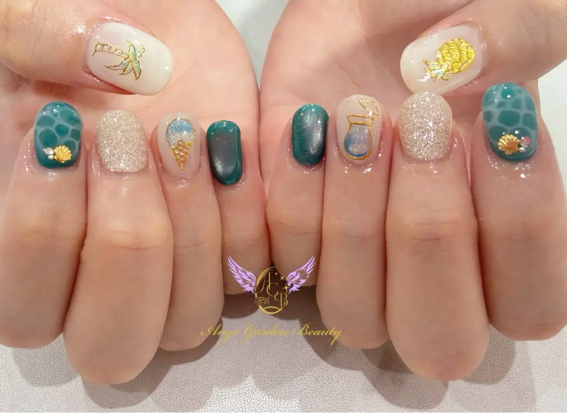 ネイル ハンドネイル AngeGarden Beautymihoのネイルデザイン