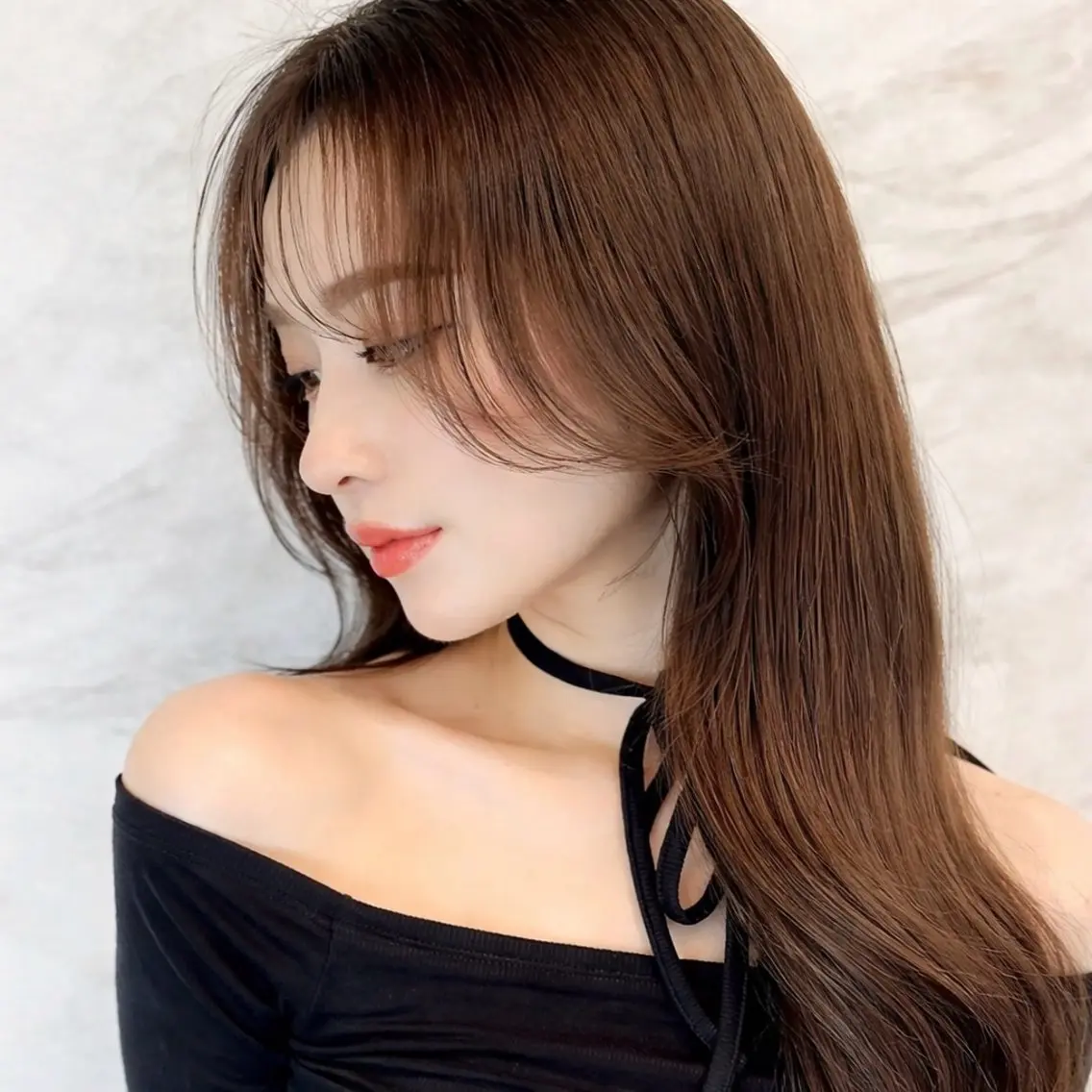 ロング カラー カット ヘアカラー トリートメント ヘアセット ブリーチ縮毛矯正加藤 韓国ヘア🫧のヘアスタイル