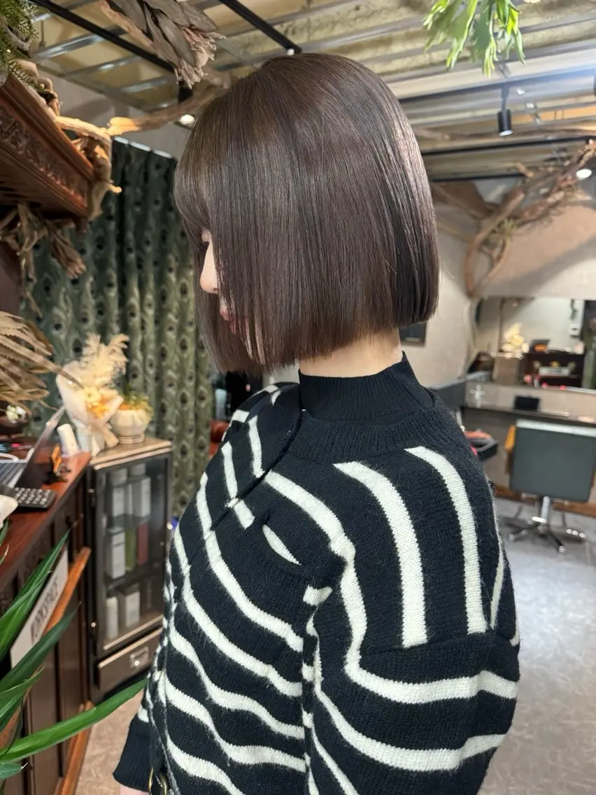 ミディアム カラー パーマ ヘアアレンジ メンズ 心斎橋美容室 Junのヘアスタイル