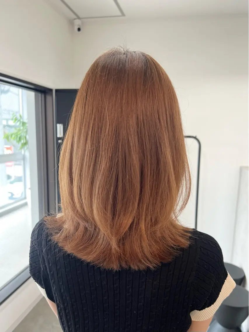 ミディアム カット 海琉/ハイトーン/ 透明感カラー💛のヘアスタイル