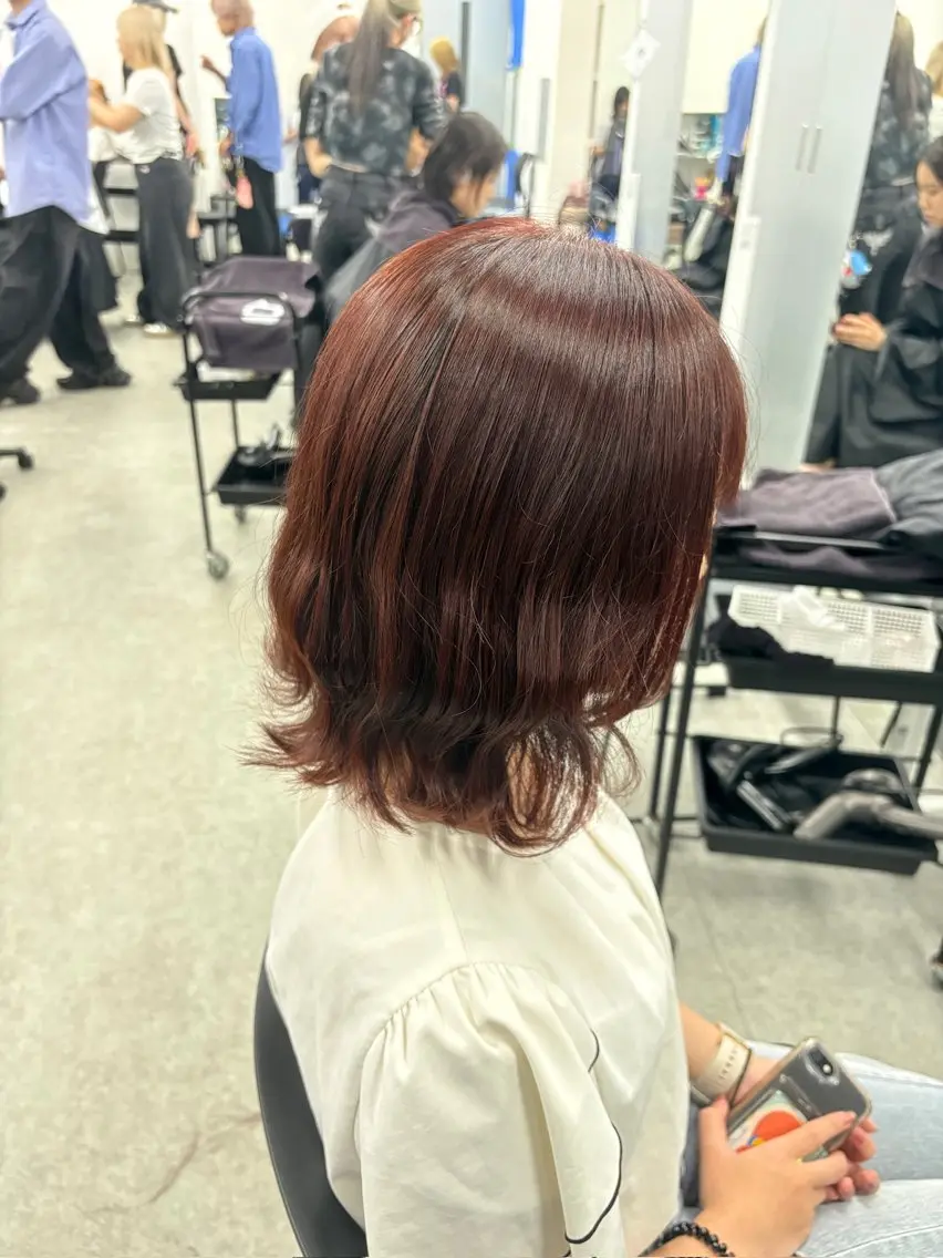ロング カラー メンズ カット ヘアカラー honoka💄💋 レイヤー&ボブカットのヘアスタイル