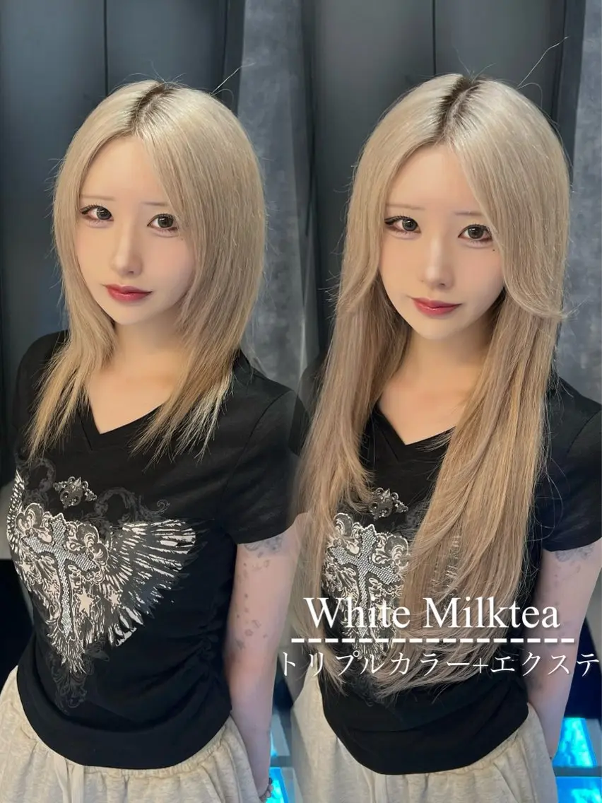 セミロング カラー ヘアアレンジ メンズ メンズブリーチ メンズハイトーン メンズインナーカラー メンズ韓国風 アッシュ エクステ ハイトーン特化💍 chloe💍韓国のヘアスタイル