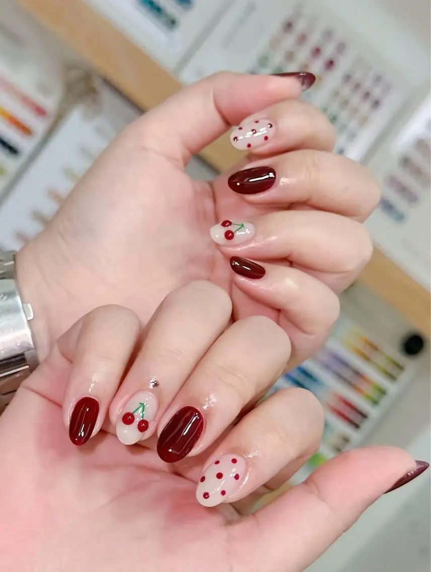 ネイル アートネイル 韓国ネイル マグネットネイル シンプルネイル ワンホンネイル Hina KawaiiNailのネイルデザイン