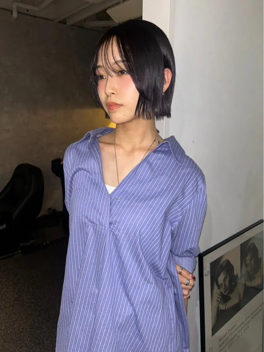 ショート 🩵ニュアンスパーマ yuna🩵のヘアスタイル