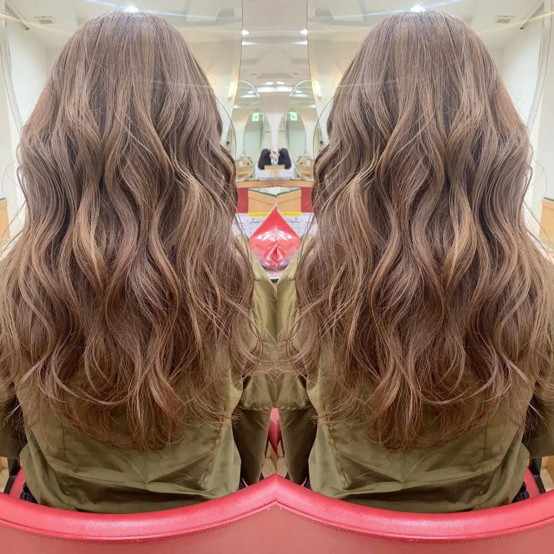 カラー グレージュ ヘアカラー トリートメント ヘアセット ✨艶ブリーチカラー ✨四ノ宮裕己のヘアスタイル