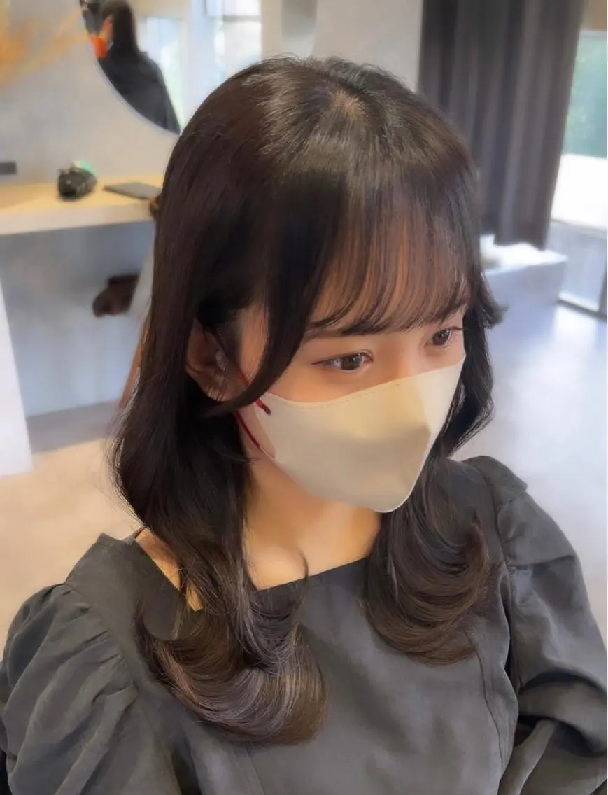 前髪のパーマ🎗の写真