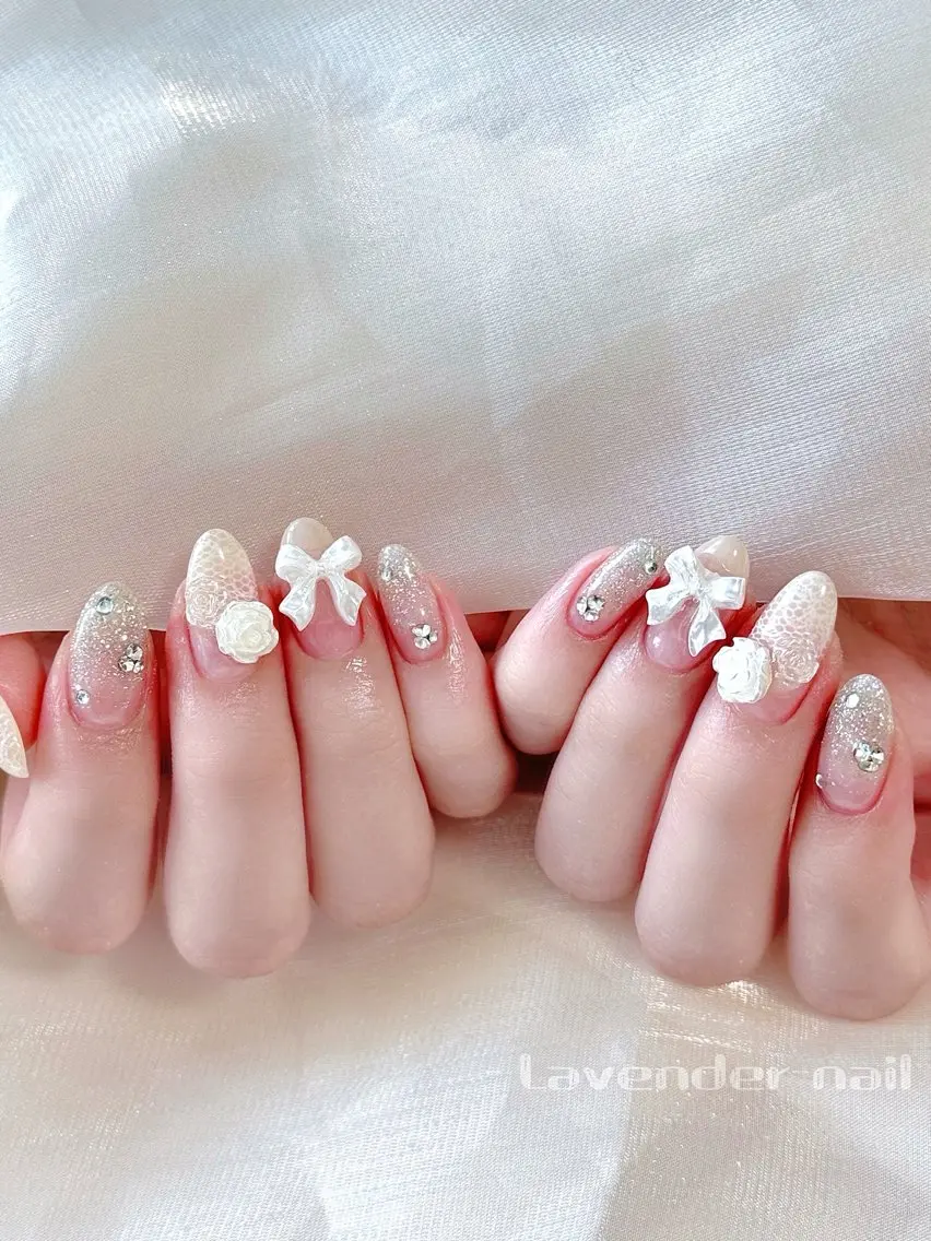 ネイル ハンドネイル Lavender nail·中島公園のネイルデザイン