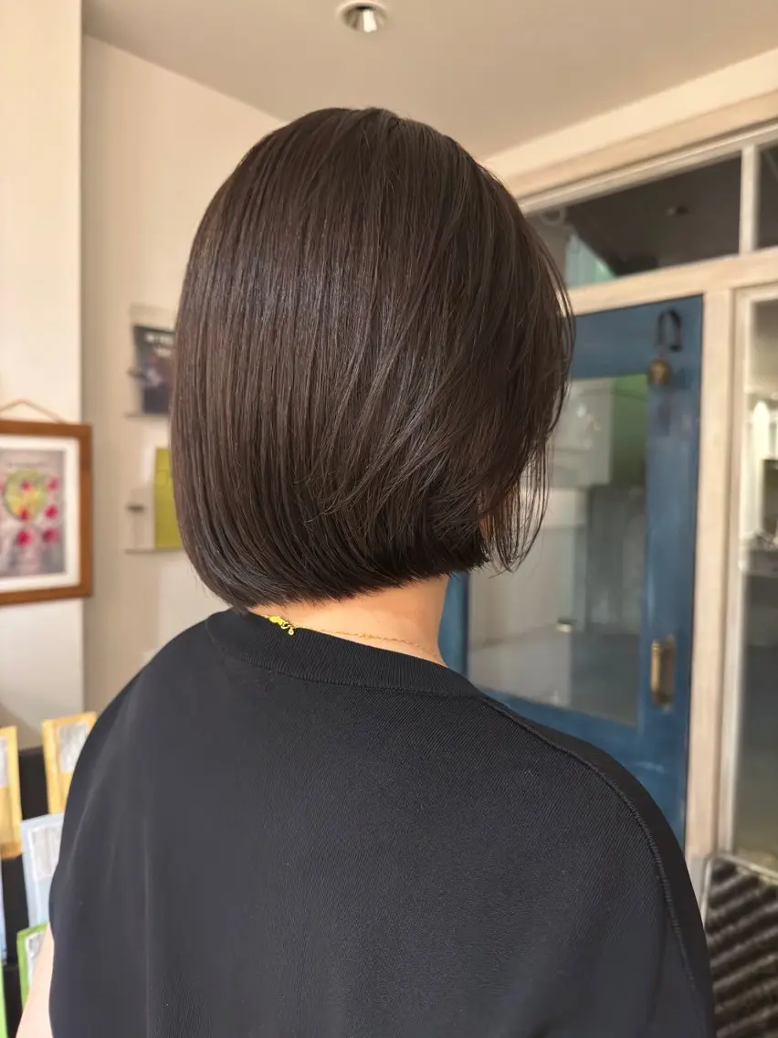 ミディアム カラー 透明感カラー グレージュ ミント カット ヘアカラー kai🐇透明感 カラー/レイヤーのヘアスタイル