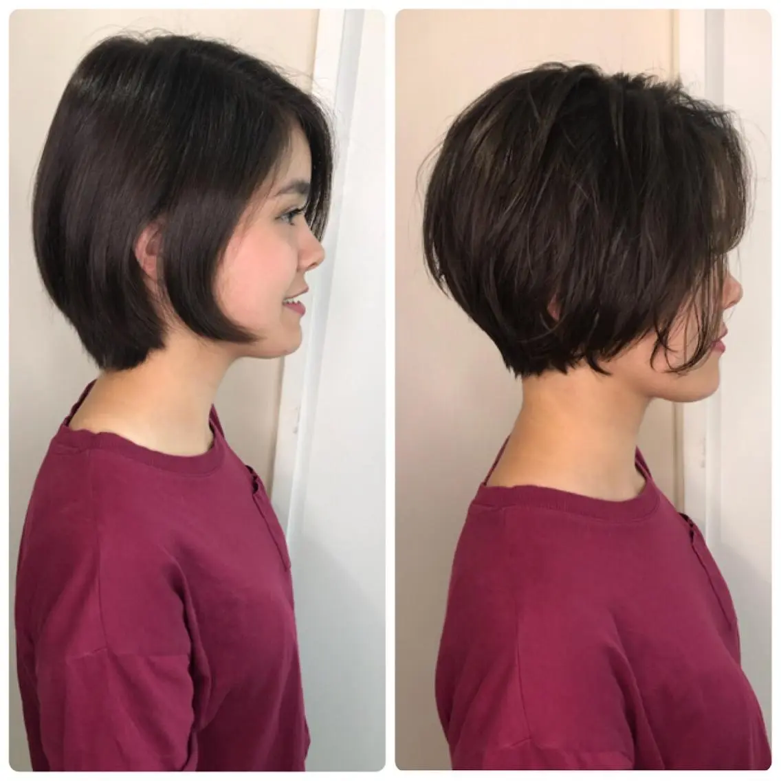 ショート ショートボブ アッシュ アッシュグレー アッシュグレージュ ボブ 寺山 佳貴のヘアスタイル