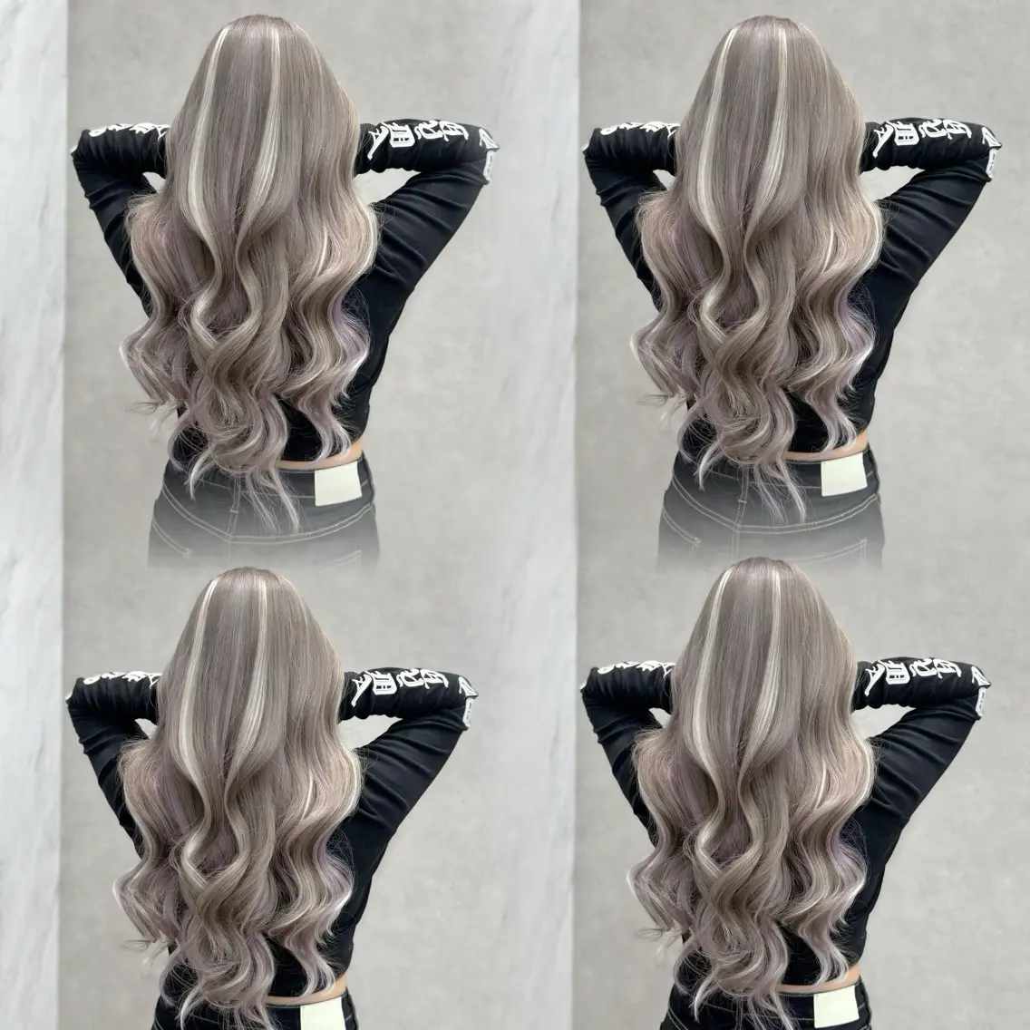 ロング 縮毛矯正 ヘアカラー 璃 音のヘアスタイル