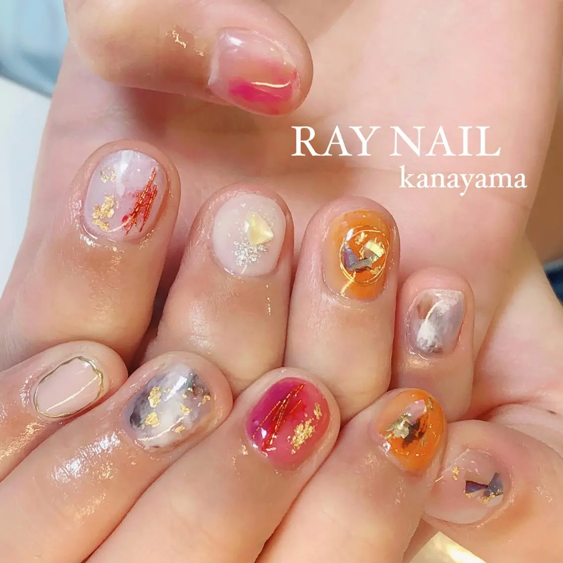 ネイル ニュアンスネイル Arowa 伊田のネイルデザイン