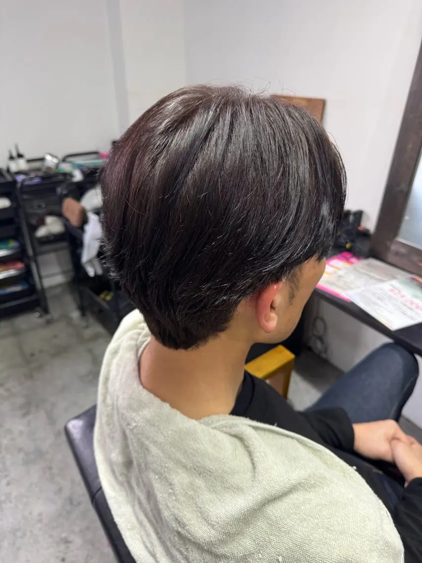 ミディアム 林 真那のヘアスタイル