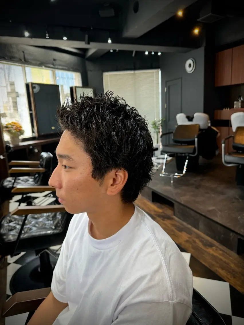 ショート カット トリートメント ヘアセット メンズ専門美容師店長 💈高橋和真💈のヘアスタイル
