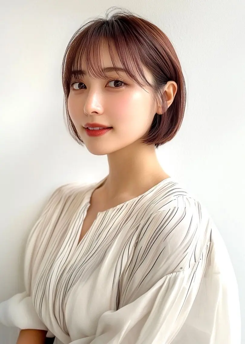 ショート カット トリートメント 🫧似合わせショート イシダ🫧のヘアスタイル