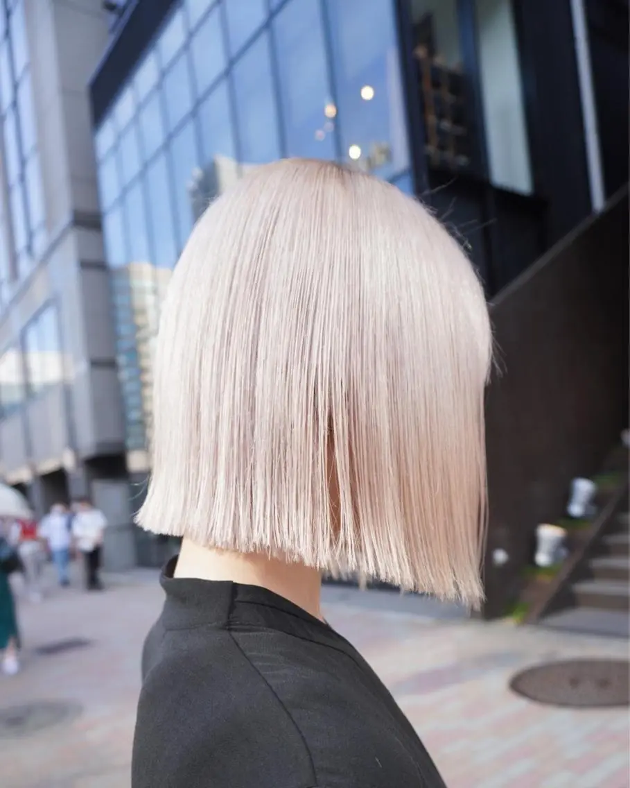 ✨黒髪からハイトーンにしたい方!必見✨ハイブリーチ+カラー+トリートメント【ダブルカラー】【渋谷/表参道】の写真