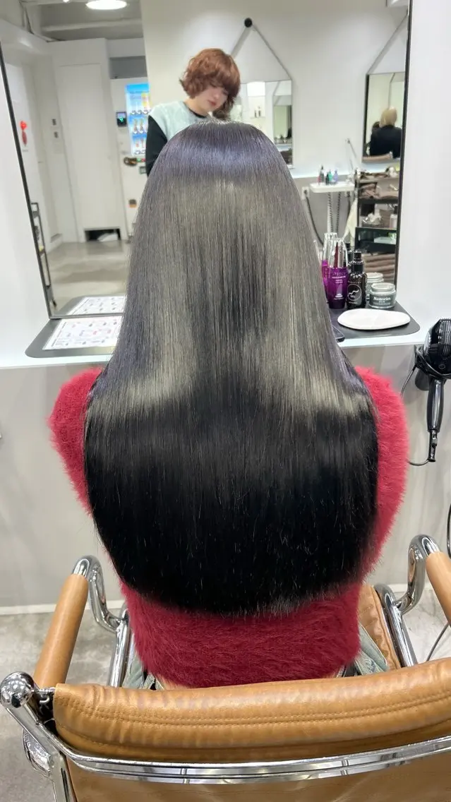 ロング カラー ロング 🧣艶カラー・ヘア セット Chie🧸のヘアスタイル