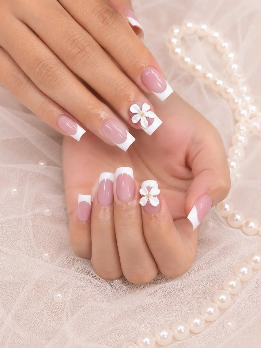 ネイル チークネイル 長さ出し フラッシュネイル フレンチネイル ジェルネイル ハンドネイル ハンドケア min nail salonのネイルデザイン