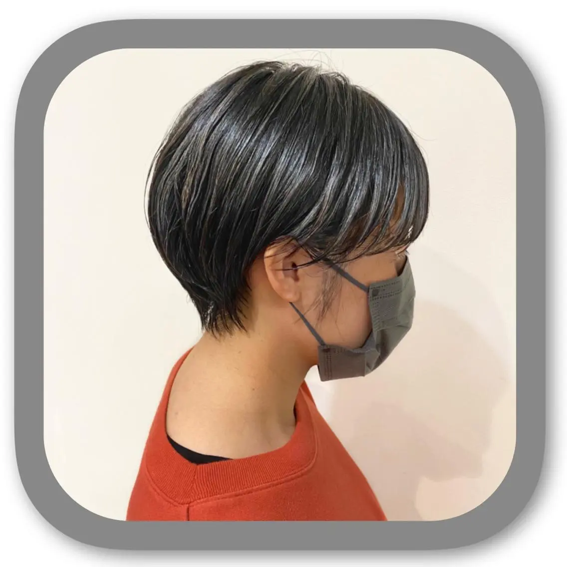ショート アッシュ ボブ 髪質改善 レイヤーカット ショートヘア カット ショート〜ミディアム 喜多司のヘアスタイル