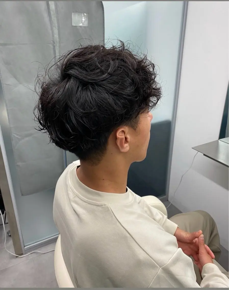 ショート パーマ メンズ メンズカット×パーマ ✂️今井魁人✂️のヘアスタイル