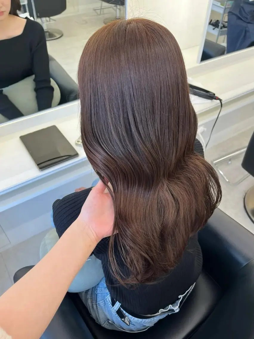 セミロング ヘアカラー ParveMix /石田 佳澄🩶のヘアスタイル