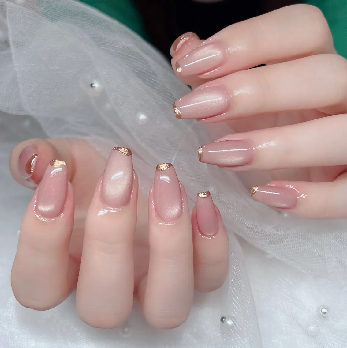 ネイル 🎀PG🩵 ネイルサロンのネイルデザイン
