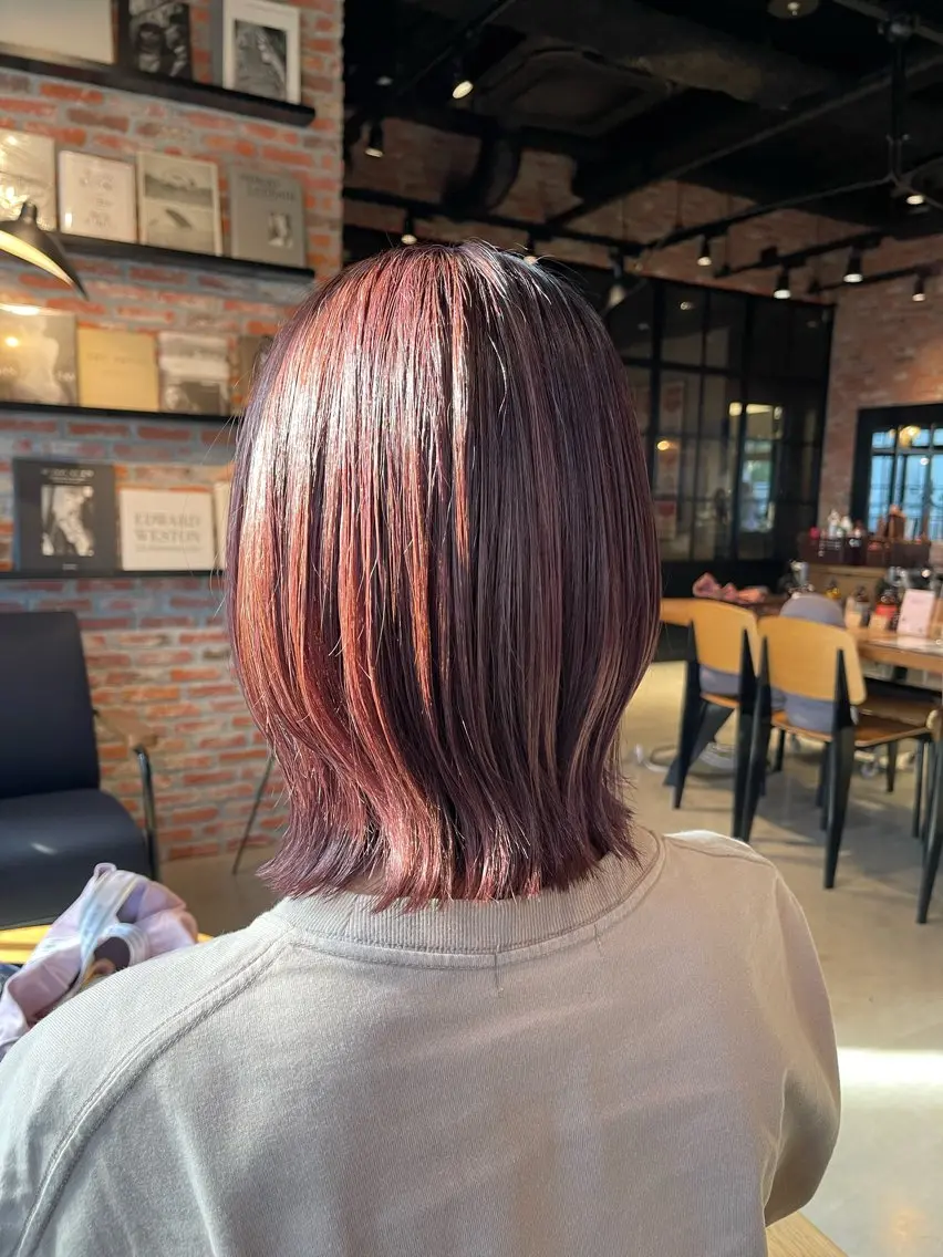 ミディアム カラー カット ヘアカラー トリートメント rin 🖤〈大宮〉のヘアスタイル
