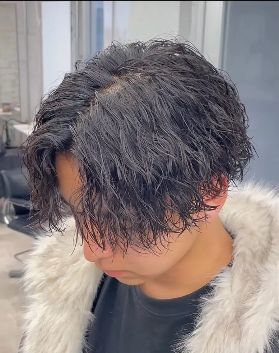 パーマ メンズ メンズパーマ ツイストスパイラルパーマ スパイラルパーマ カット パーマ 🔥メンズパーマ特化 高橋晴🔥のヘアスタイル