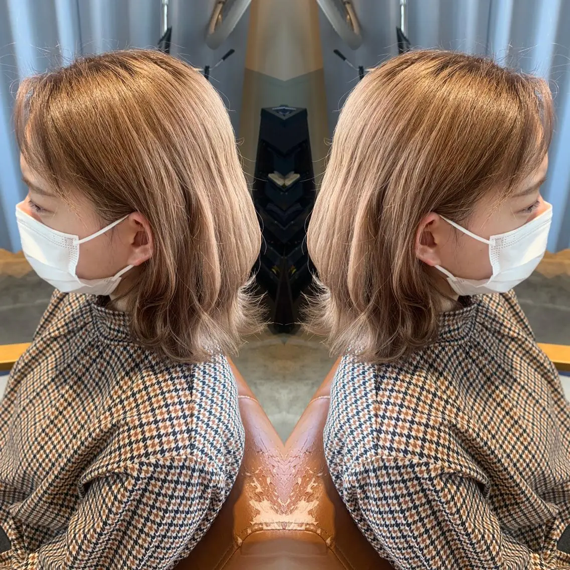 ミディアム カラー 韓国🇰🇷 ✂︎hair 内田愛のヘアスタイル