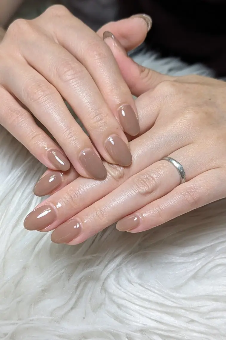 ネイル オフィスネイル ワンカラーネイル シンプルネイル ハンドネイル m&pPrivate nailsalonのネイルデザイン