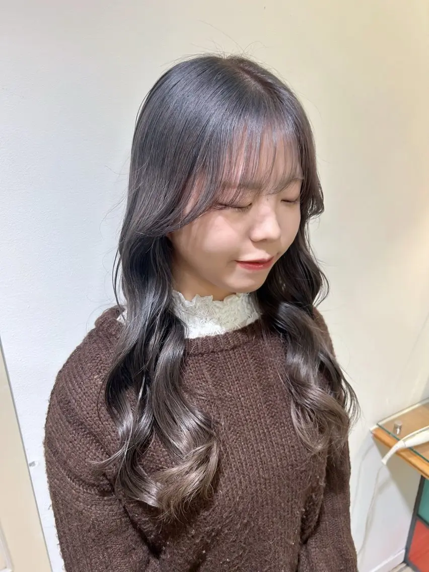 ロング カラー ラベンダーカラー ヘアカラー momoha 『モテヘア🍓』のヘアスタイル