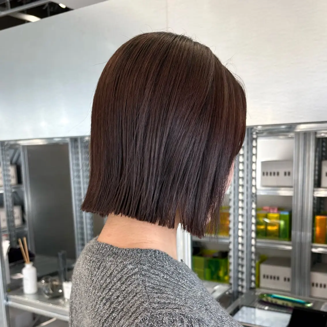 ショート カラー カット ヘアカラー トリートメント ✨縮毛矯正/ボブ✨ 佐藤 さくらのヘアスタイル