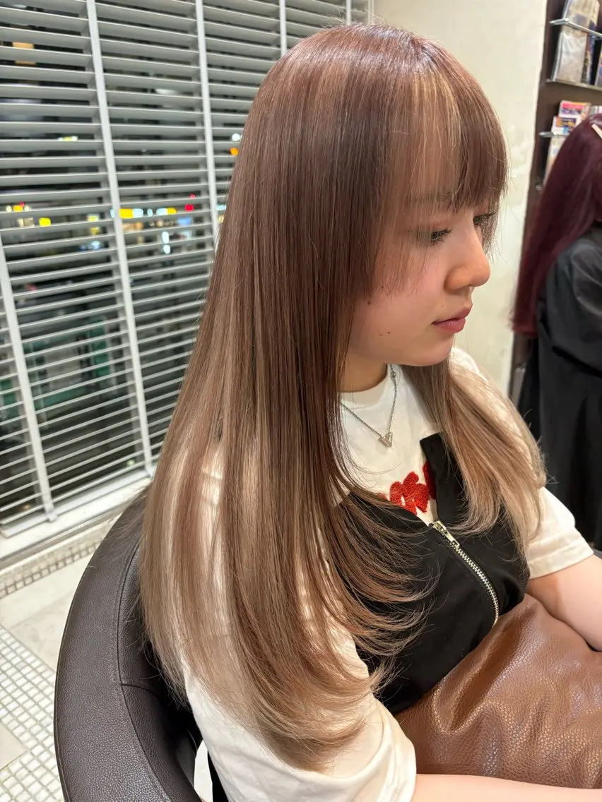 ロング カラー 篠崎 太希のヘアスタイル