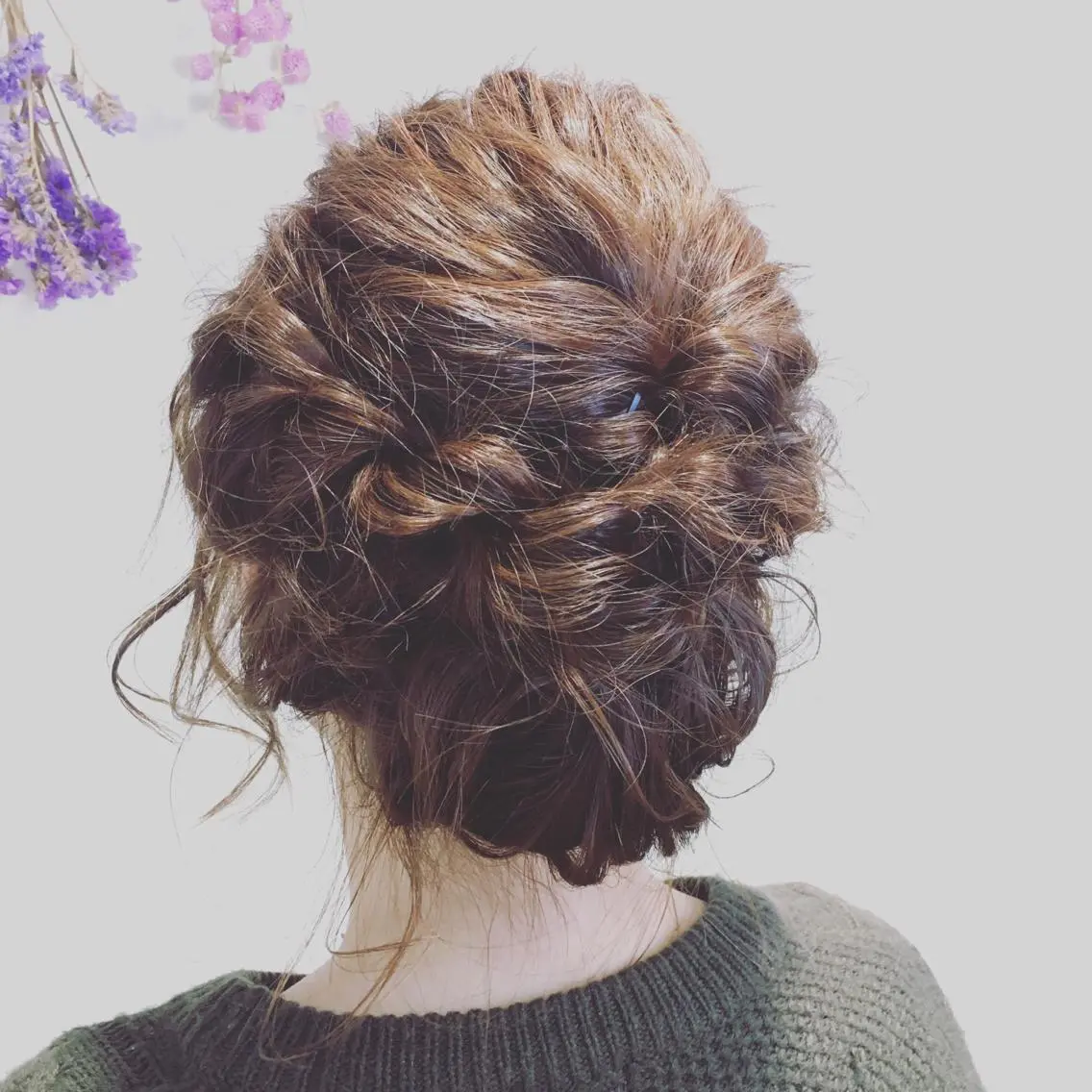 ヘアアレンジ 小顔レイヤー/ ベージュ🤍Rieのヘアスタイル