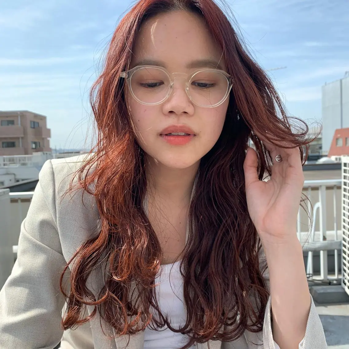 ロング 岡本 空大のヘアスタイル