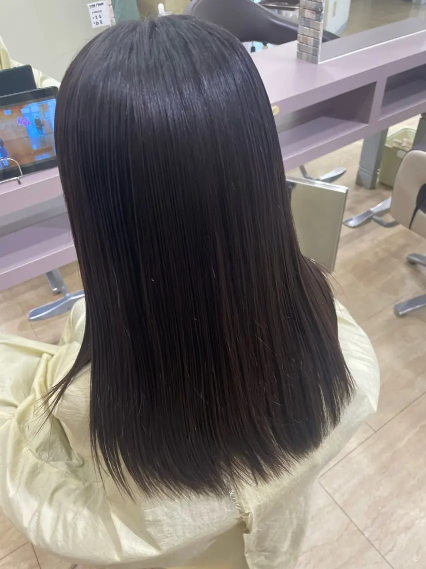 縮毛矯正リタッチ➕美髪トリートメント ¥15400→の写真
