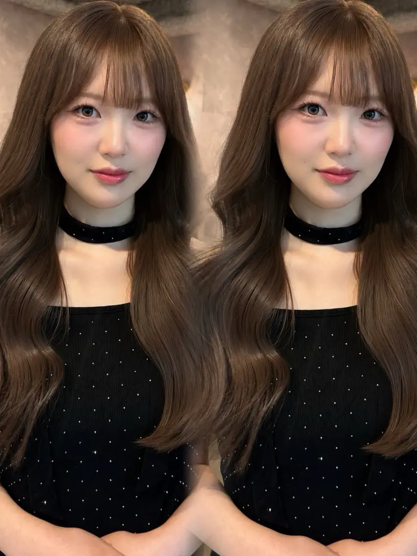 ロング カラー ヘアアレンジ ヘアカラー トリートメント 🌿巴結生🌱大宮 ミルクティーベージュのヘアスタイル