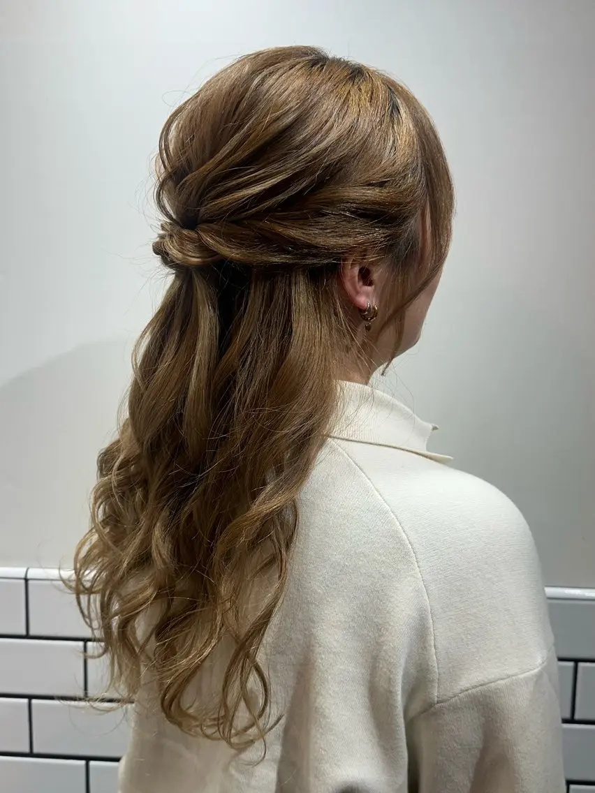 ロング ヘアアレンジ ヘアセット メンズ&ヘアアレンジ 🌼みねのヘアスタイル