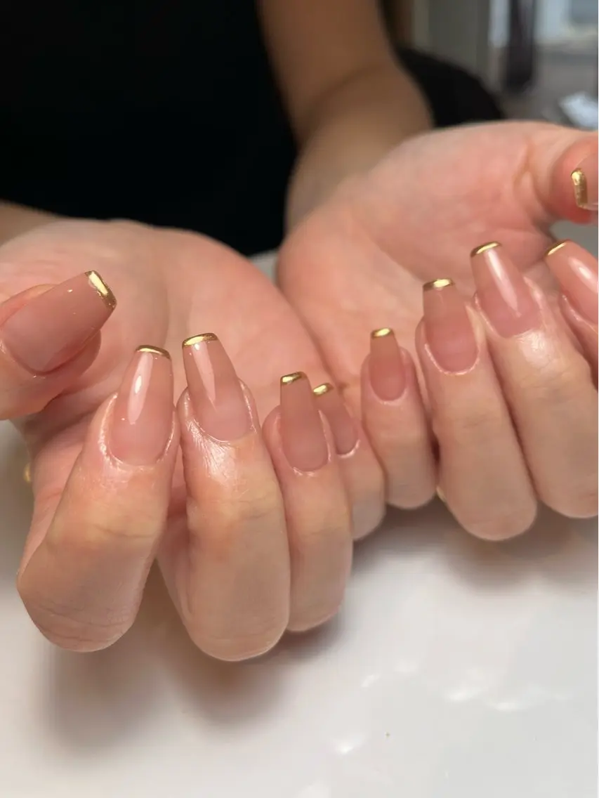 ネイル フレンチネイル ミラーネイル ハンドネイル ballie／小野原 なつみのネイルデザイン