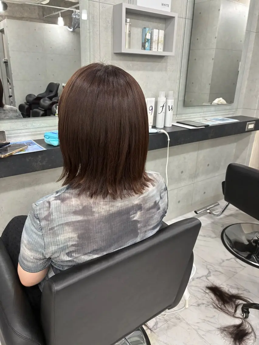 ミディアム ヘアカラー Endearing 🌟銀座のヘアスタイル