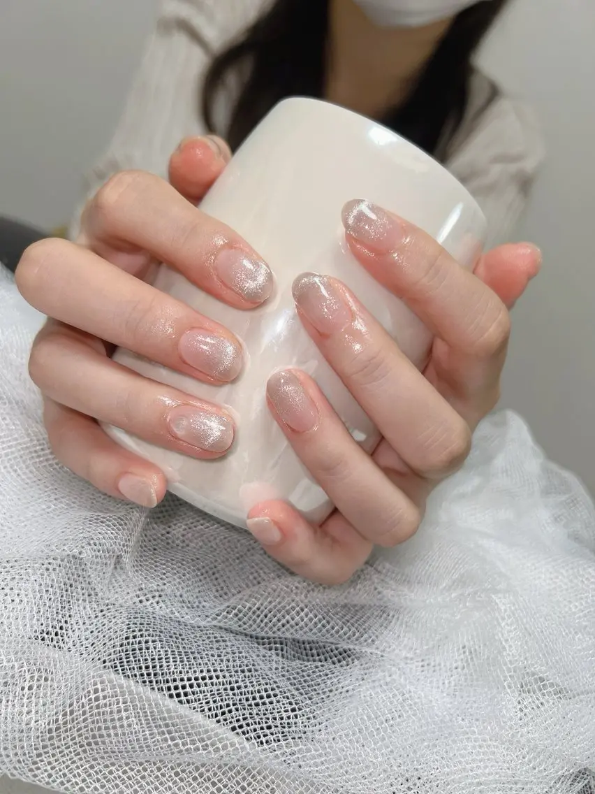 ネイル マグネットネイル ミラーネイル ネイルチップ 冬ネイル Lee Nailsのネイルデザイン