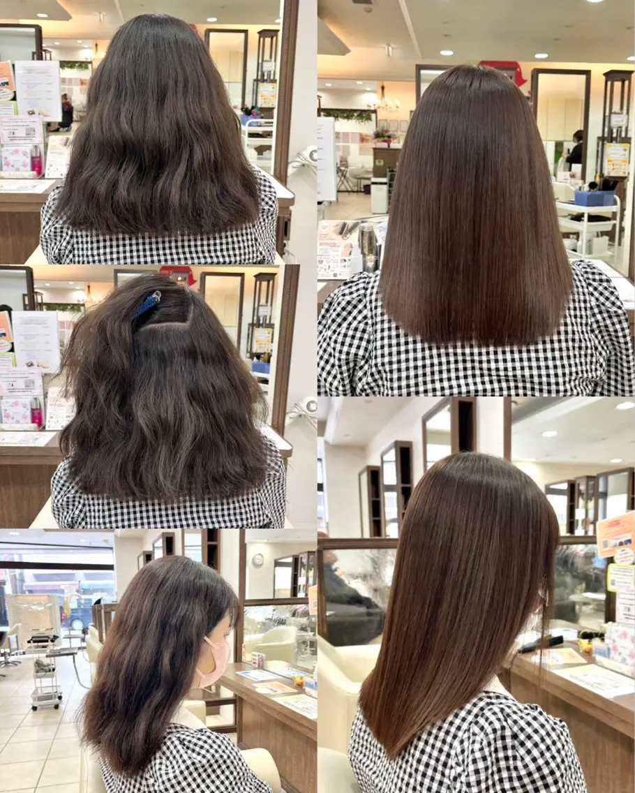 ロング カット 縮毛矯正 トリートメント 《大人気髪質改善》 プログレス国分寺店のヘアスタイル