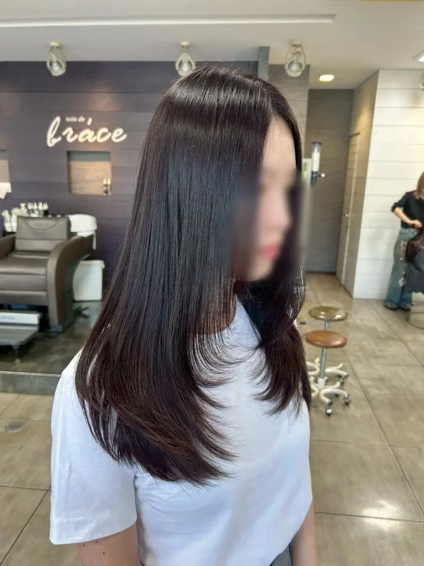 カラー ハイトーンカラー✨ 慶田玲和のヘアスタイル