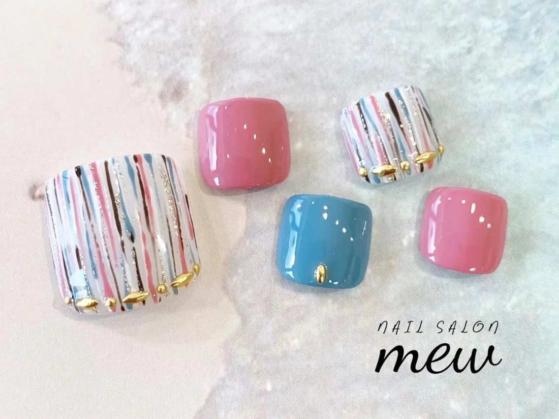 ネイル フットネイル Nail salon mewのネイルデザイン