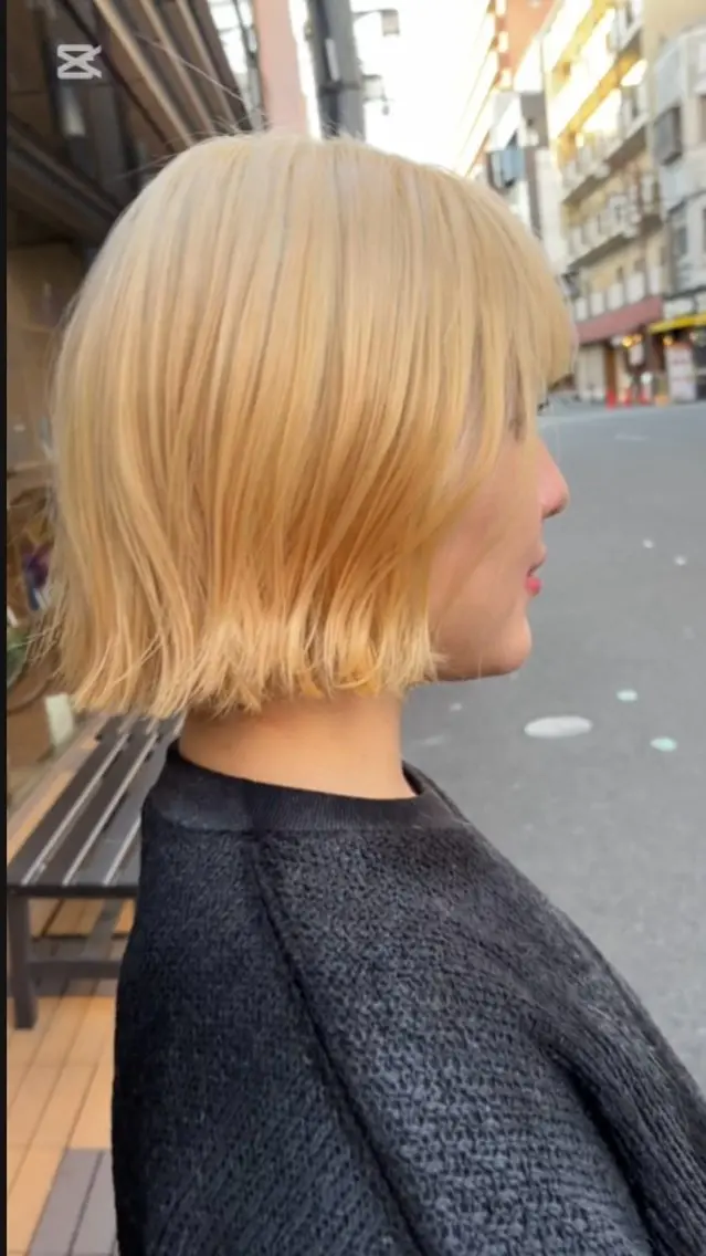 ショート ボブ ヘアカラー トリートメント ドラマ大好き 美容師hideyaのヘアスタイル