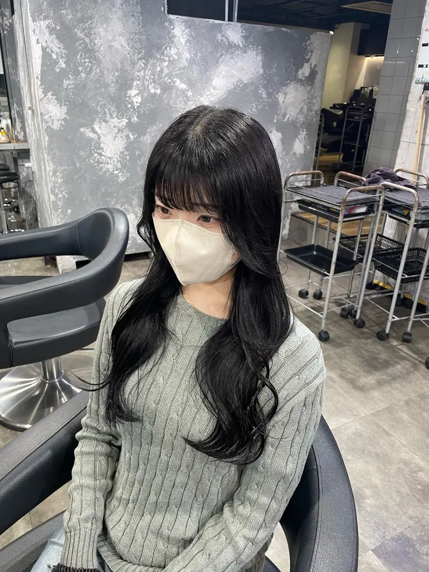 ロング カラー カット ヘアカラー ハイトーン 横浜💞ミオのヘアスタイル